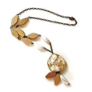 Authentic Bamboo - Capiz Shell Necklace!
